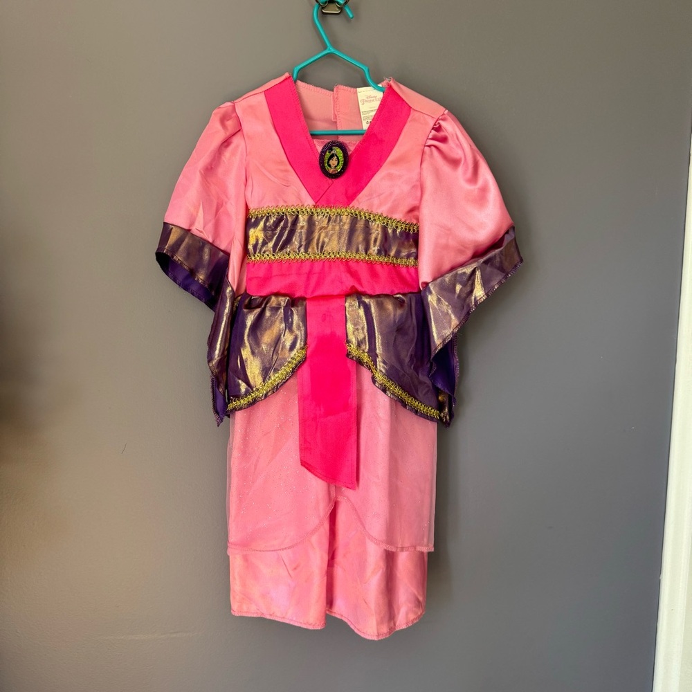 Mulan Disney Costume Size 4-6X